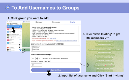 TG Sender - TG bulk message send and invite screenshot