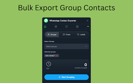 Contact Exporter for WhatsApp screenshot
