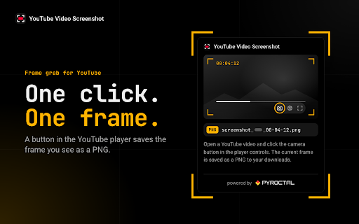 Screenshot YouTube Video Without Controls — Frame to PNG screenshot