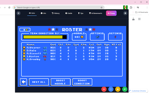 Retro Bowl Unblocked 67 screenshot
