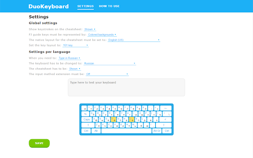 DuoKeyboard screenshot