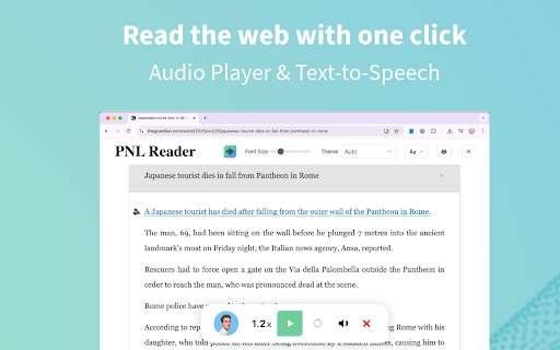PNL Reader: read quietly or read aloud screenshot