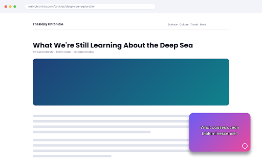 Learnloop - Flashcards While Browsing screenshot