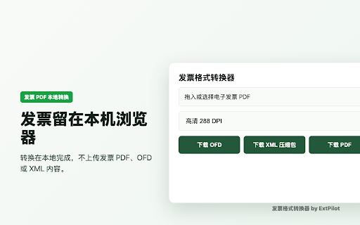 发票格式转换器 screenshot