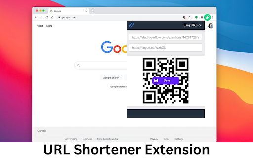 URL Shortener Extension screenshot