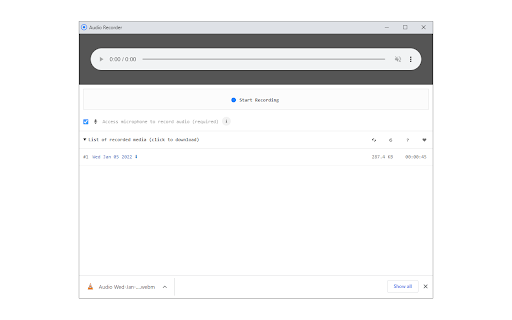 Audio Recorder screenshot