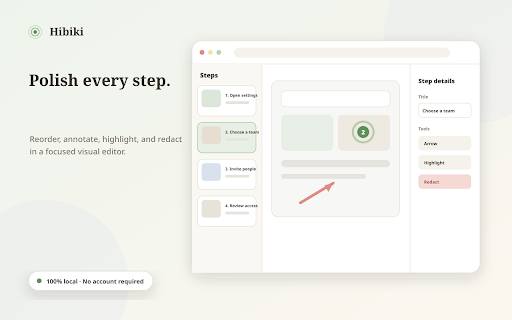 Hibiki – Step-by-Step Guide & Tutorial Maker screenshot