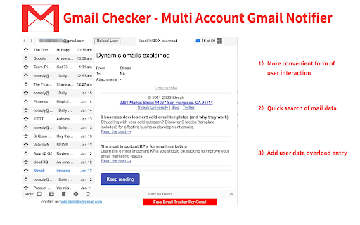 Gmail Checker & Gmail Notifier - gmail account checker screenshot
