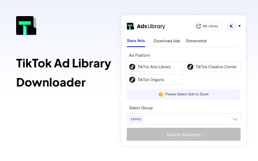 Ultimate TikTok Ad Library Downloader screenshot